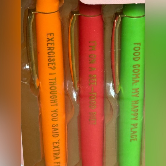 Funny Kawaii Foodie Pen Set - Picture 4 of 6